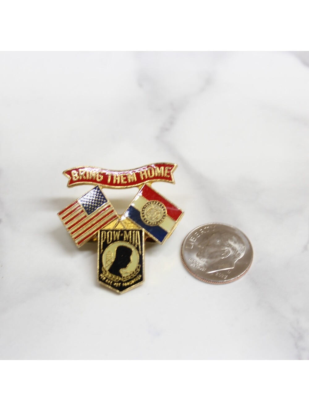 Bring Them Home POW MIA You Are Not Forgotten Enamel Lapel Pin